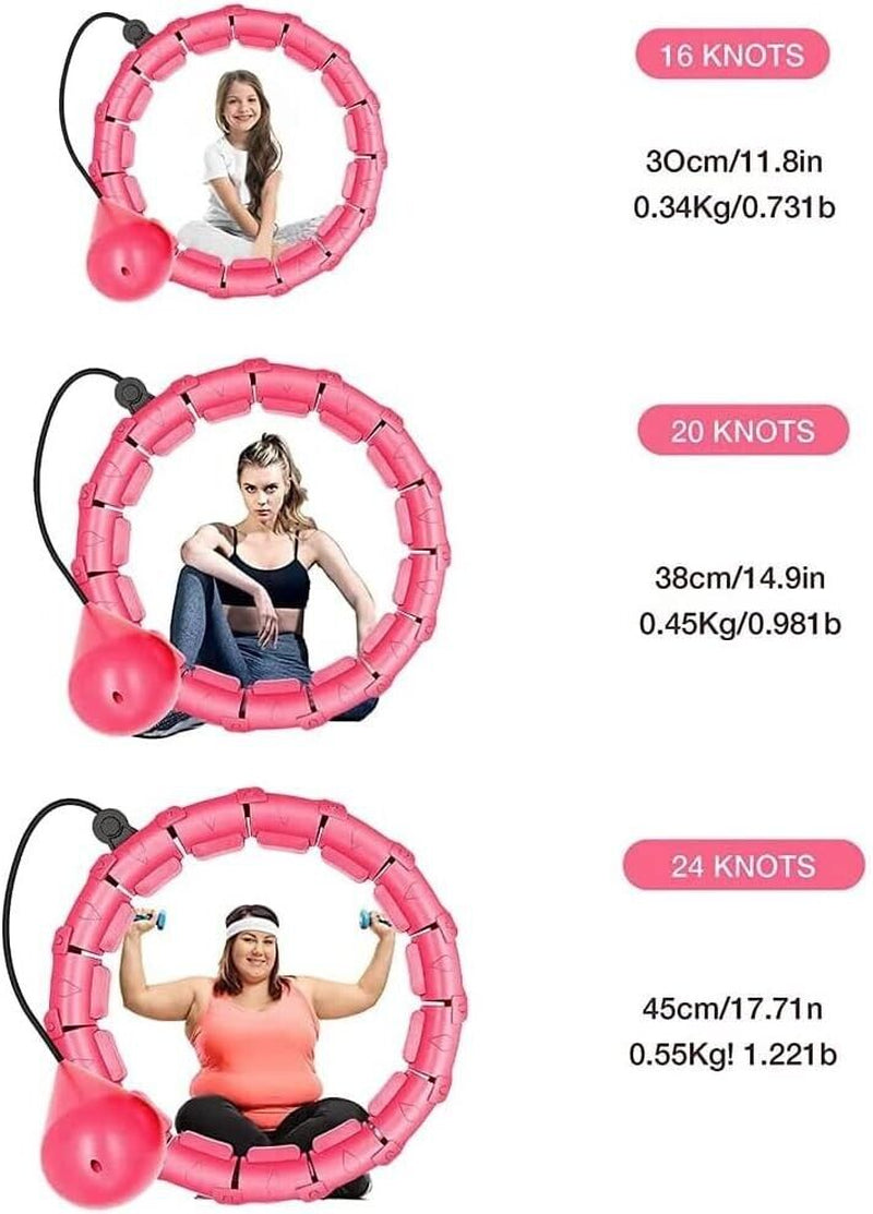 28 Knots Weighted Hula Hoop Adult Smart Hula Hoop Thin Waist Fitness Weight Loss