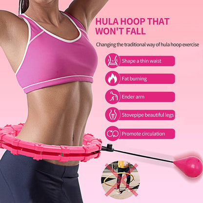 28 Knots Weighted Hula Hoop Adult Smart Hula Hoop Thin Waist Fitness Weight Loss