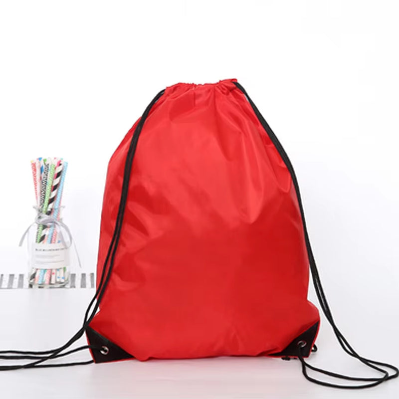 Waterproof Gym Bag Drawstring Sack Fitness Travel Outdoor Backpack DIY Daybag Shopping Bags Swimming Basketball Yoga Sports Bags